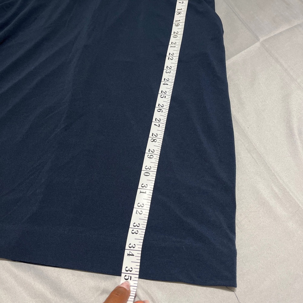 Banana Republic Navy Sheath Dress Size 8 Stretch Career Cocktail Pockets - Picture 7 of 8